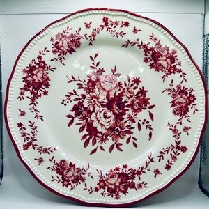 Vintage Cracker Barrel Floral Plate ~ 2 Count